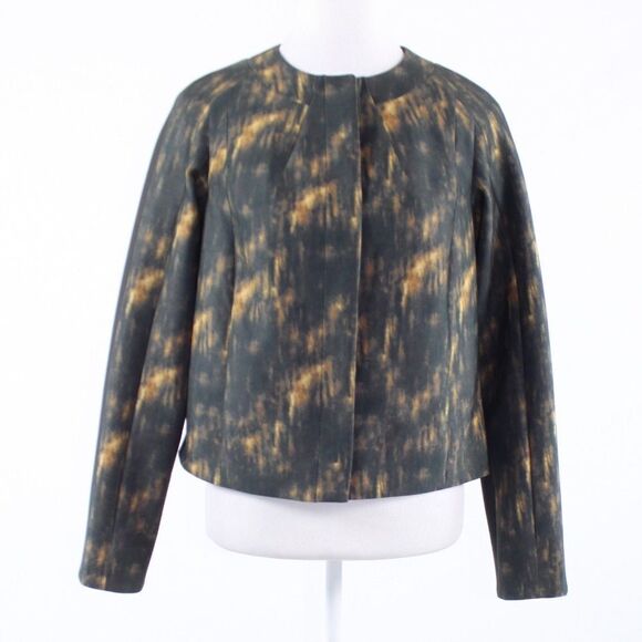 Worth black yellow print jacket P - Picture 1 of 8